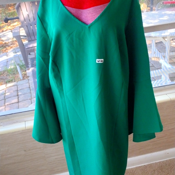 Gorgeous to ask ladies plus size beautiful beautiful Kelly Greenthick dress - Picture 1 of 8